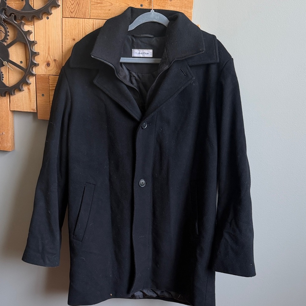 Calvin Klein Wool/Cashmere Coat - Picture 6 of 8